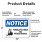 Signmission Forklifts Only No Pedestrians, 10 in W x Rectangle, Plastic OS-2PACK-NS-P-710-L-12894 - alternate 2